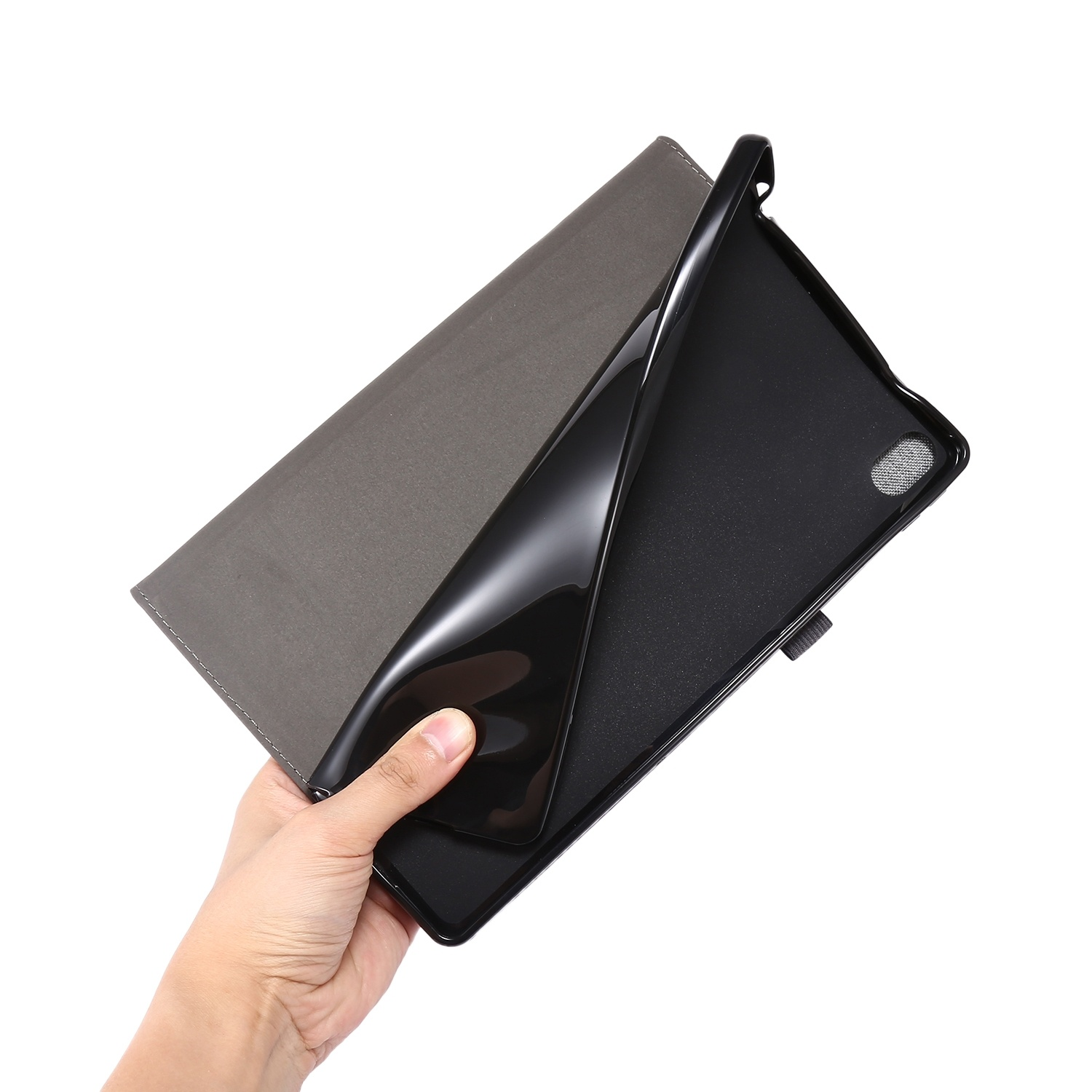 KÖNIG DESIGN Schutzhülle Tablethülle Lenovo Bookcover für Dunkelblau Kunstleder