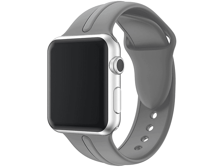 Ultra/8/7/6/SE/5/4/3/2/1, Ersatzarmband, COVERKINGZ Sport Grau Watch Apple, Silikonarmband 45mm,