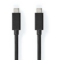 MediaMarkt NEDIS CCGP64020BK10 USB-Kabel 1,00 m Zwart aanbieding