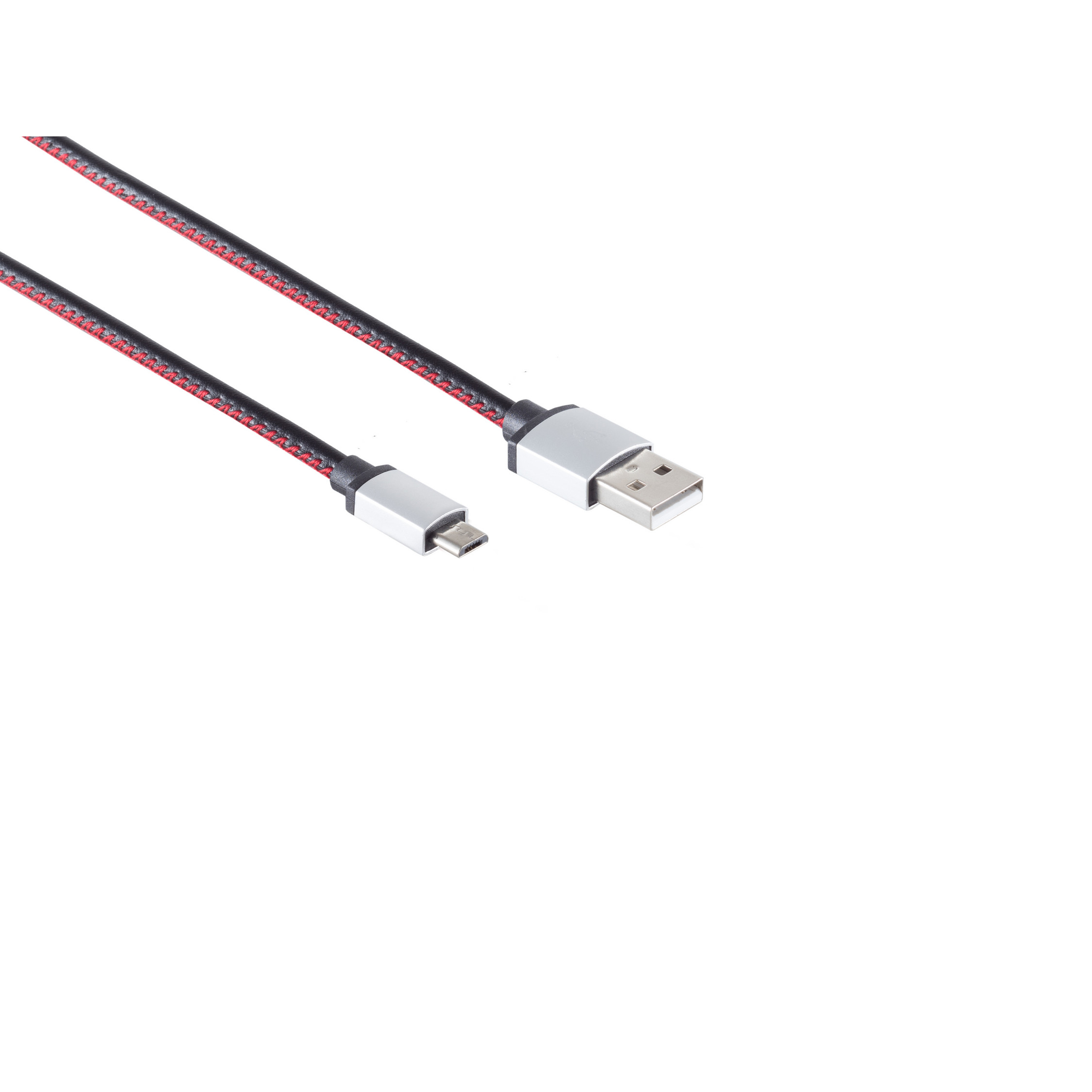 KABELBUDE USB-Ladekabel A Stecker auf Kabel B USB USB Micro schwarz 2m