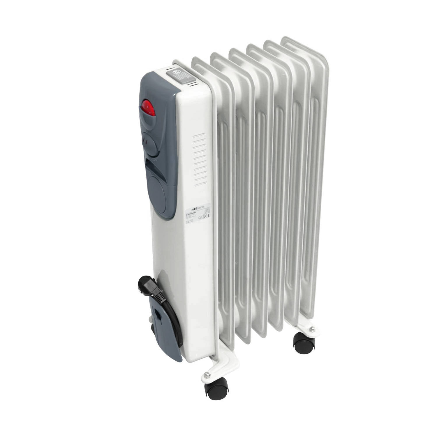 SLABO Elektro Heizkörper mit Heizung Ölradiator 7 (1500 Watt) Radiator Rippen