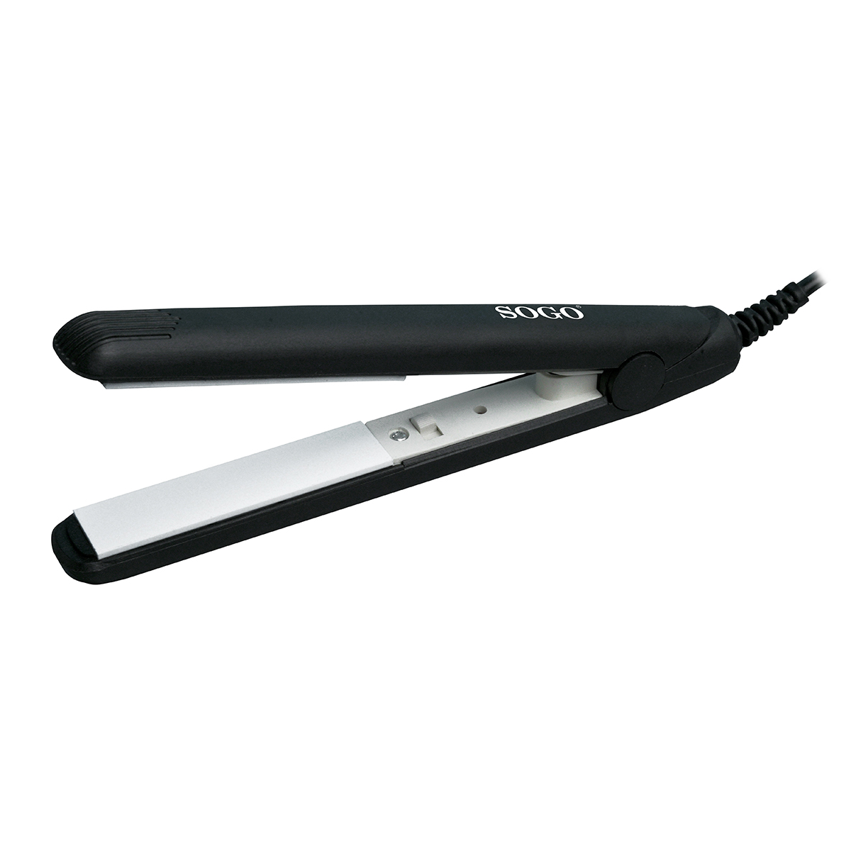 Plancha de Pelo PPE-SS-3802 - SOGO, Cerámica, 25 WW, 150 °C°C, Negro