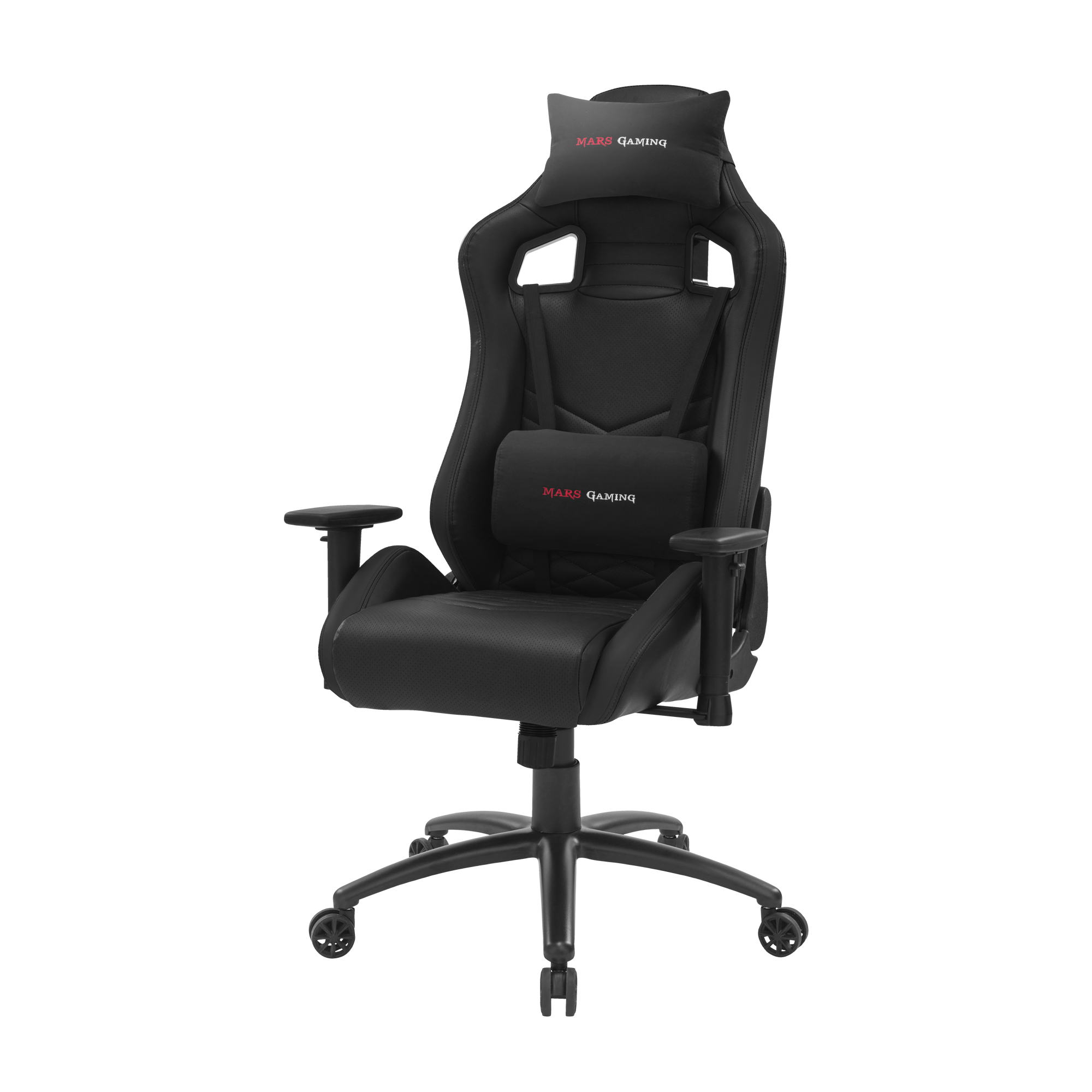 Silla Gaming MGCXNEOBK - MARS GAMING, Reposabrazos2D (regulable en altura y anchura), Negro