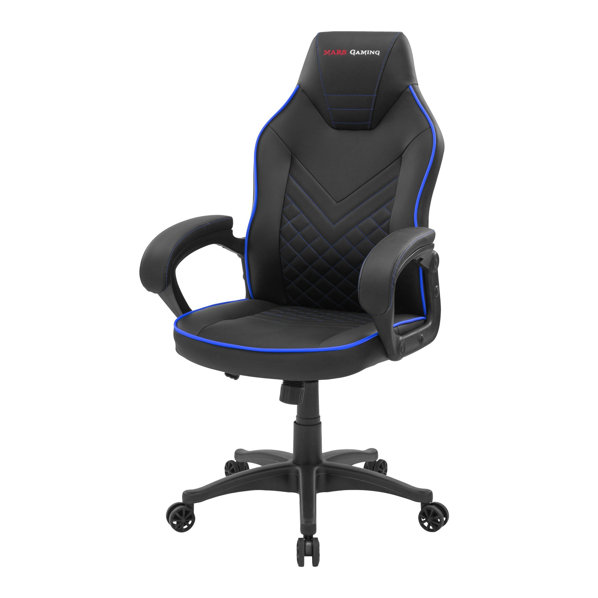 Silla Gaming - MGCXONEBBL MARS GAMING, Reposabrazos2D (regulable en altura y anchura), 150 kg, Azul