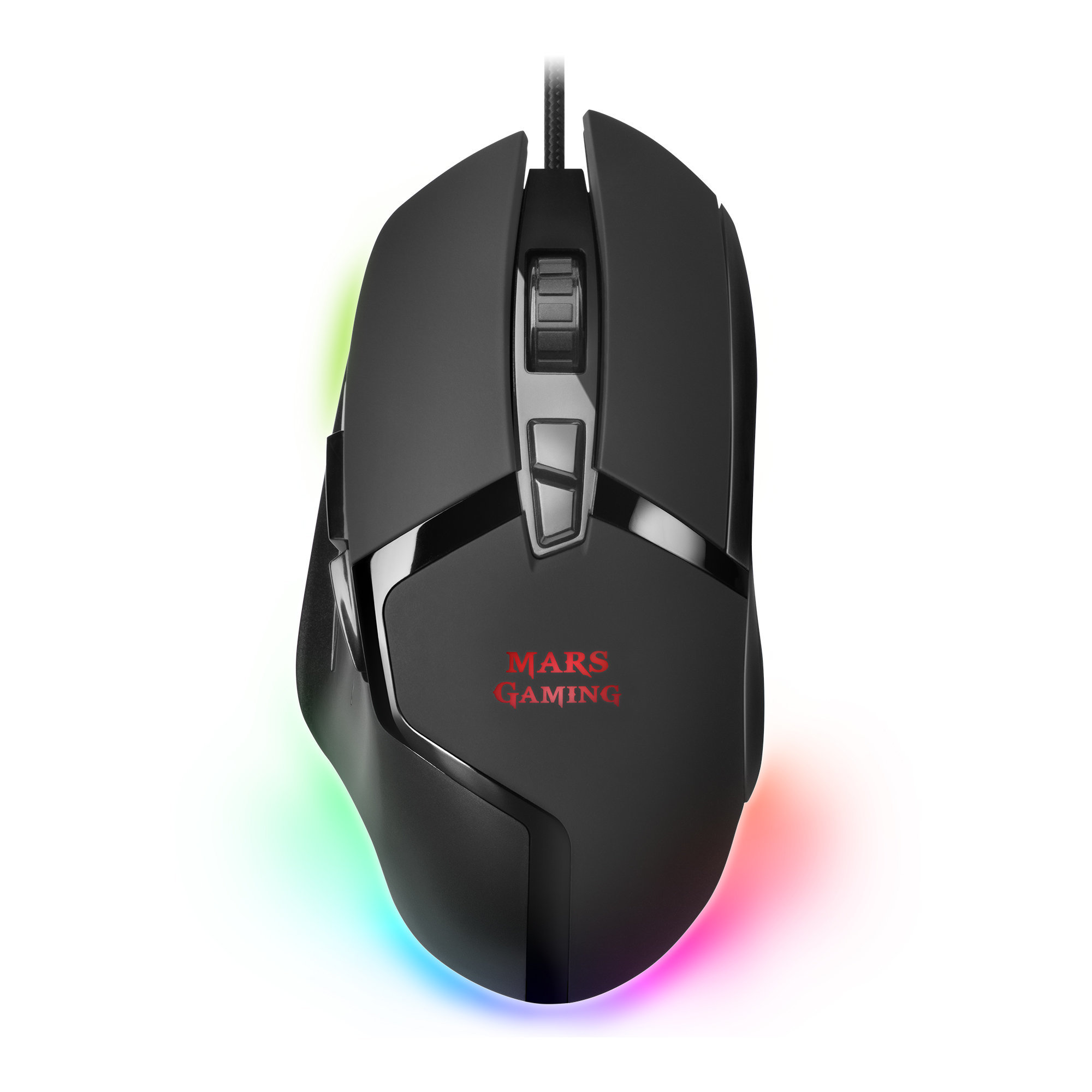 Ratón Gaming - MMGX MARS GAMING, USB, Negro