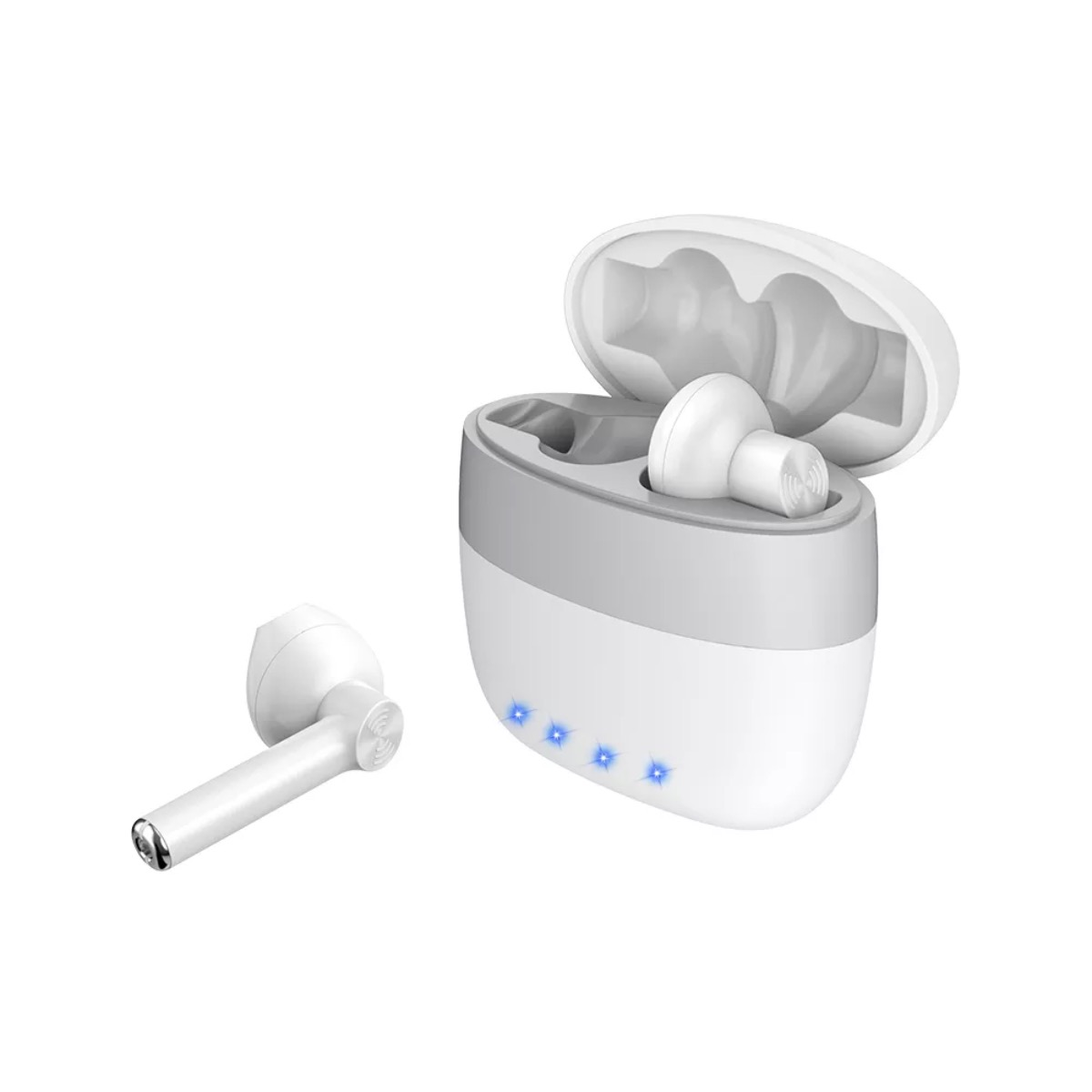 M2-TEC M35, In-ear Bluetooth Weiß Bluetooth Kopfhörer