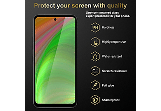 Película Protectora  - 3x Protector de Pantalla de Vidrio Templado (Tempered Glass) CADORABO, Samsung, Galaxy A52 5G, Vidrio templado