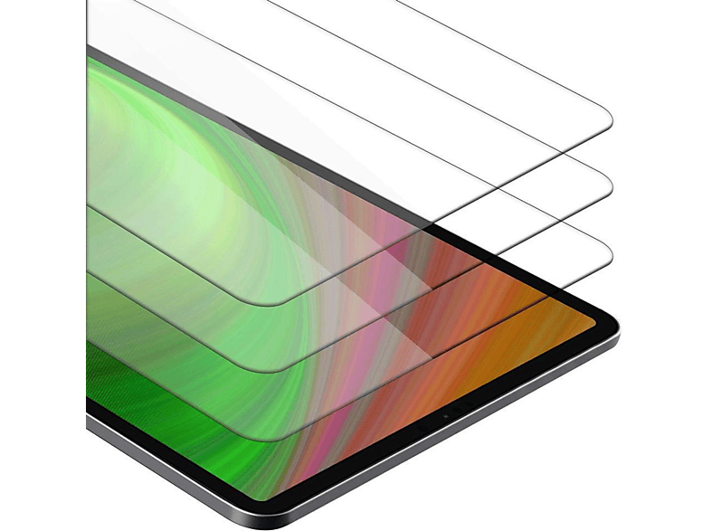 CADORABO 3x Schutzglas Schutzfolie(für Apple iPad PRO 2018 (12.9 Zoll))
