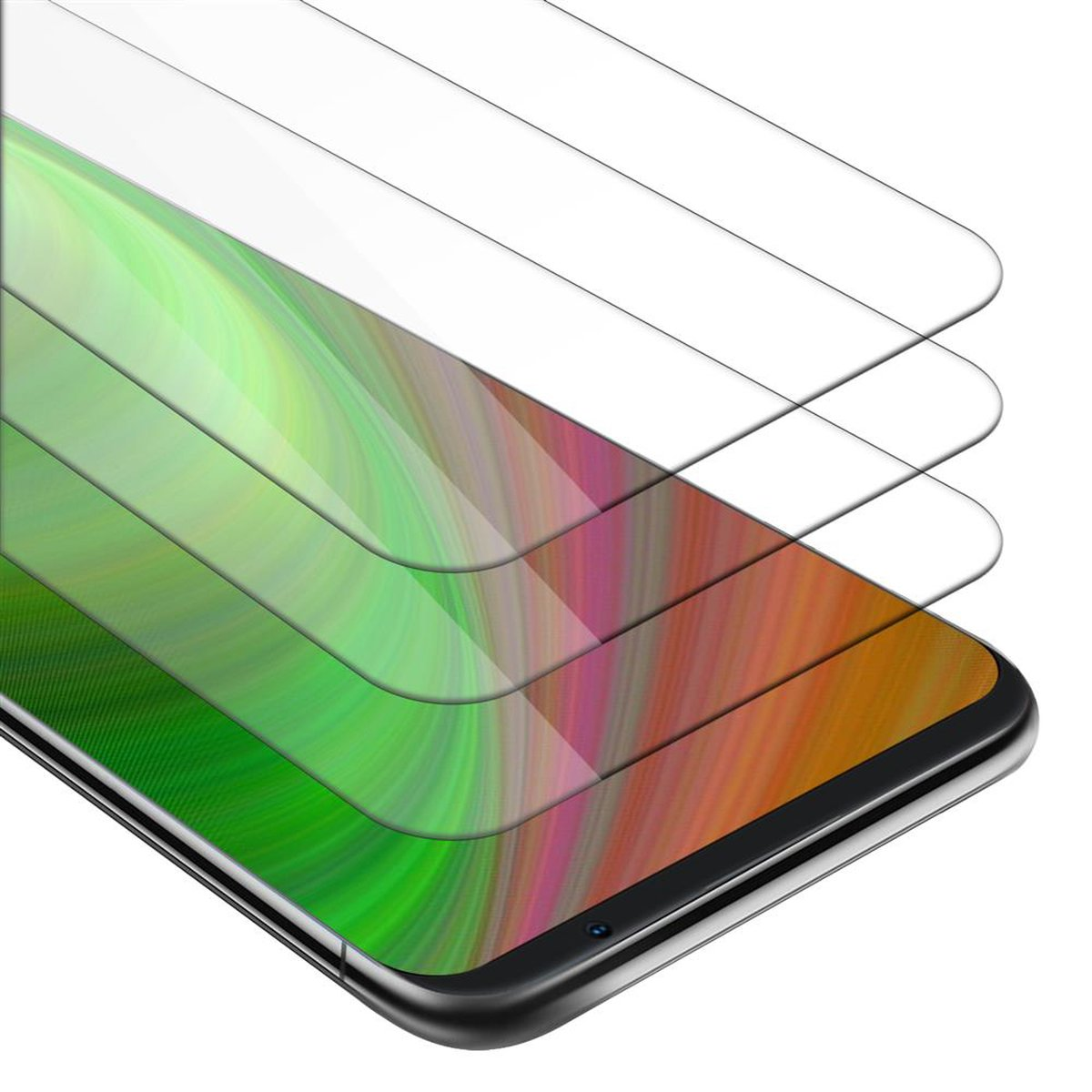 Schutzfolie(für MEIZU Schutzglas 16) Tempered Glas 3x CADORABO