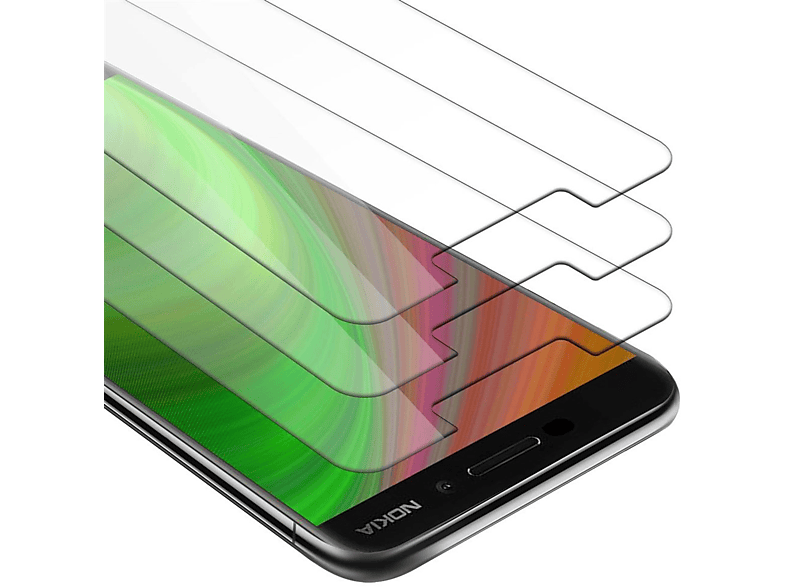 6.1) Glas Schutzfolie(für Tempered Schutzglas CADORABO Nokia 3x