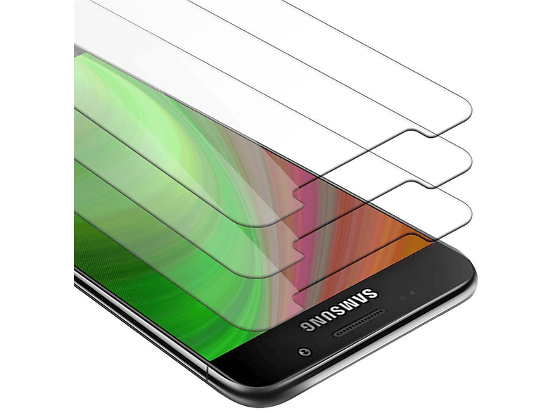 3x A5 Glas Galaxy 2016) Tempered CADORABO Schutzfolie(für Samsung Schutzglas