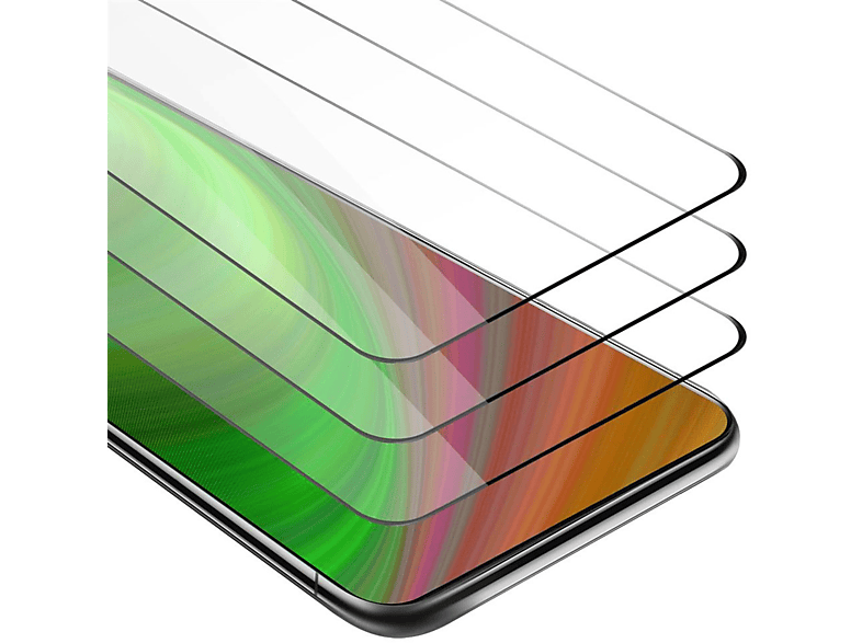 Samsung A80 A90 Vollbild 3x / CADORABO Schutzglas Tempered 4G) Galaxy Schutzfolie(für