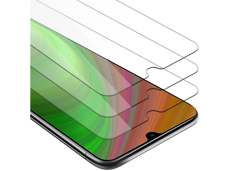 A70 Glas Galaxy CADORABO / Tempered Samsung Schutzglas 3x Schutzfolie(für A70s)