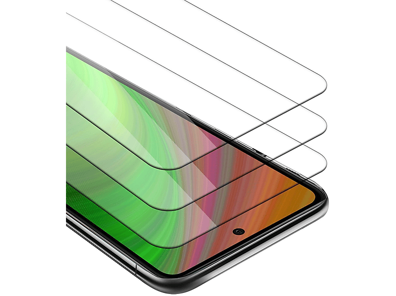 CADORABO 3x Galaxy PLUS) S21 Tempered Schutzglas Glas Samsung Schutzfolie(für