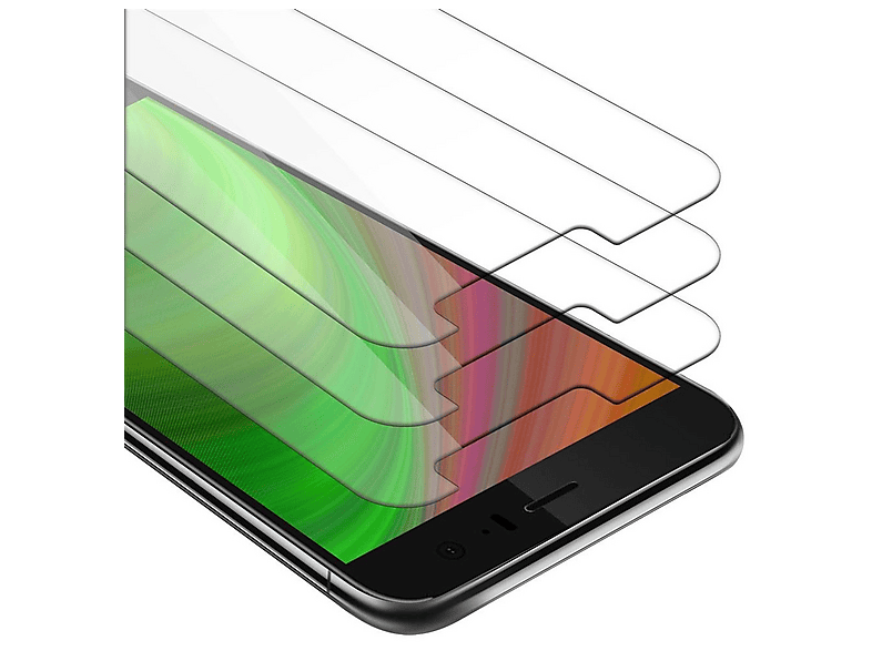 Cadorabo 3x Pellicola Protettiva copertura completa compatibile con Vivo X21S in TRASPARENTE con NERO - Pacco di 3 Vetro di protezione del display con durezza 9H con compatibilità 3D touch