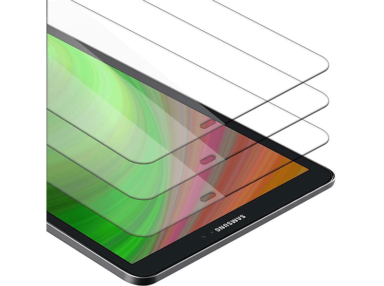 CADORABO 3x Schutzglas Samsung Tab 2016 Zoll)) Schutzfolie(für A (10.1 Galaxy