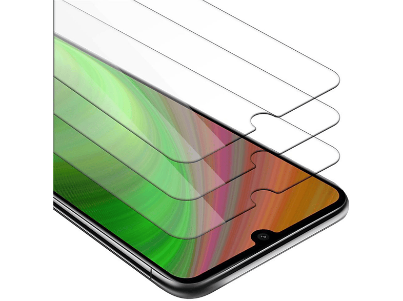 CADORABO 3x Xiaomi RedMi Tempered 7) Schutzglas Glas Schutzfolie(für