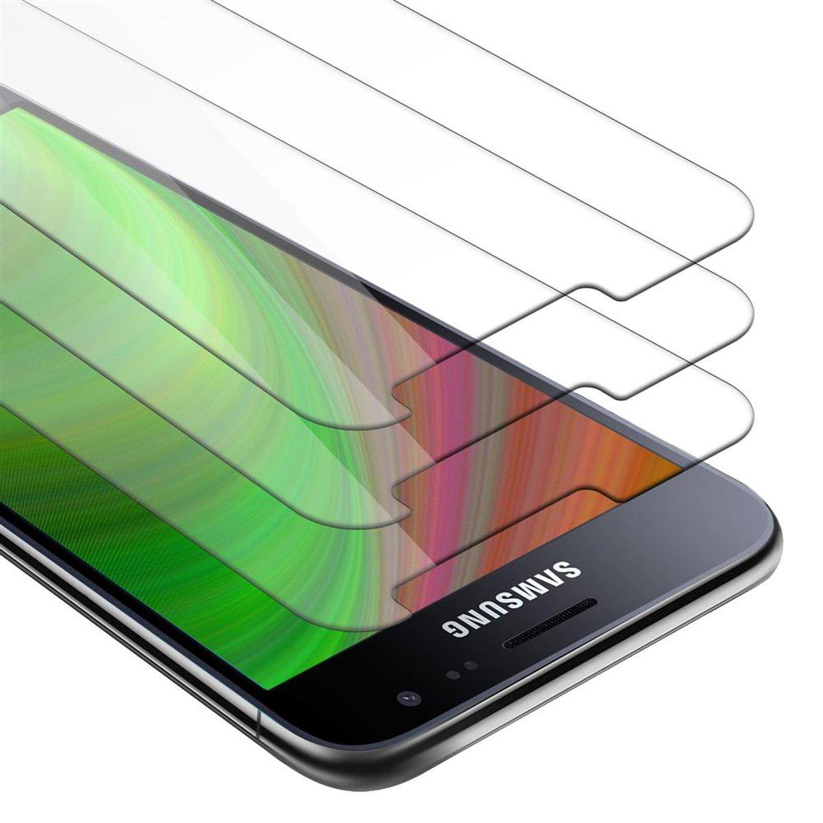 CADORABO 3x Glas Samsung Schutzglas 2016) Schutzfolie(für J3 Tempered Galaxy