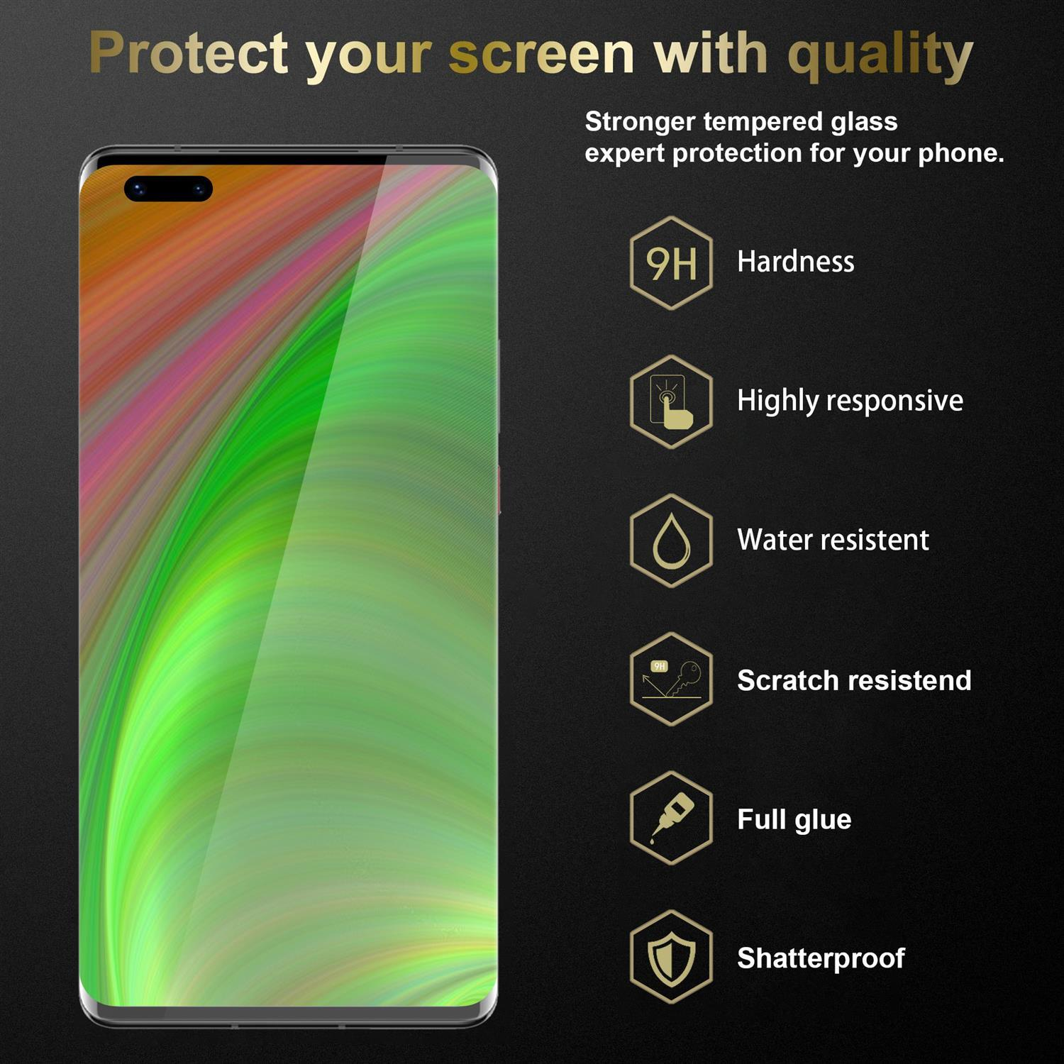 Pellicola In Vetro Temperato 9H Per Huawei Mate 10 Pro | Cadorabo Trasparente | Compatibile 3D Touch