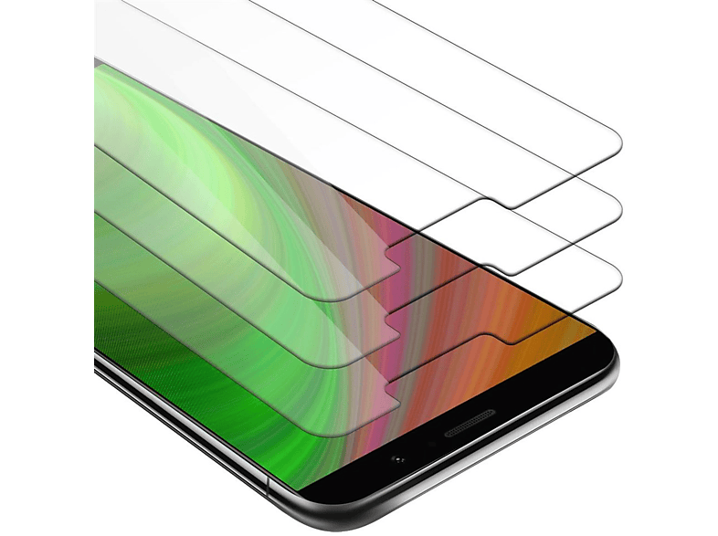 Tempered Huawei MATE 9) 3x Glas Schutzfolie(für CADORABO Schutzglas