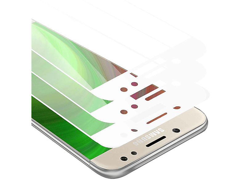 CADORABO 3x Vollbild Schutzglas Tempered Schutzfolie(für Samsung Galaxy J5 2017)