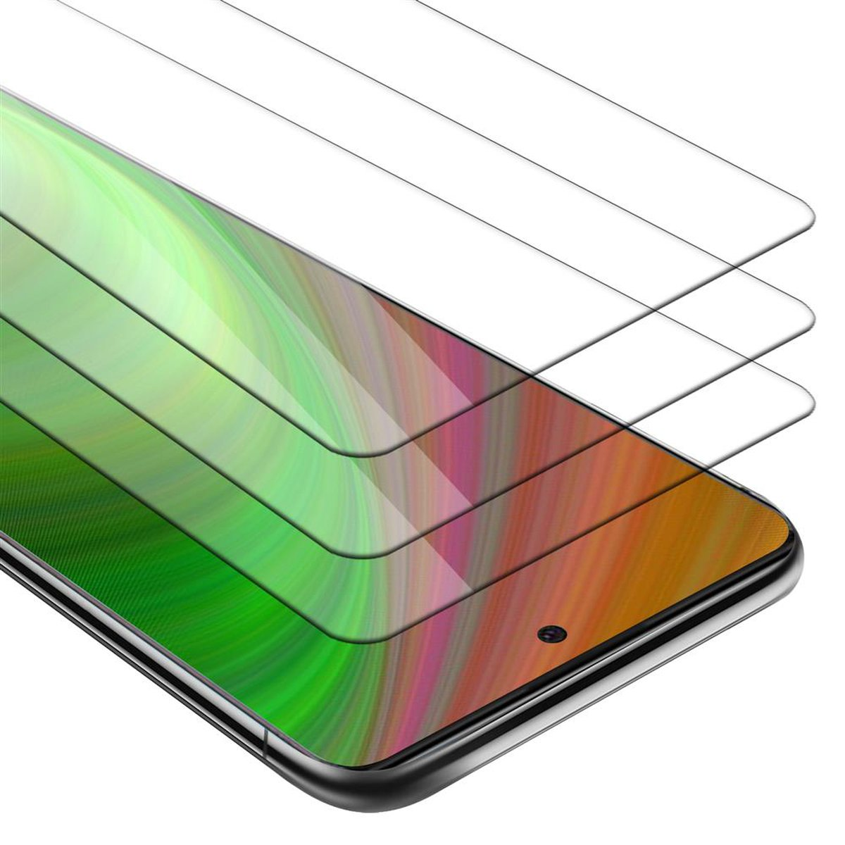 M80s) Glas Schutzfolie(für Samsung Galaxy S10 LITE A91 Schutzglas CADORABO Tempered 3x / /