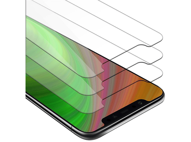 CADORABO 3x Schutzglas Tempered Glas Schutzfolie(für Xiaomi Mi 8 PRO)
