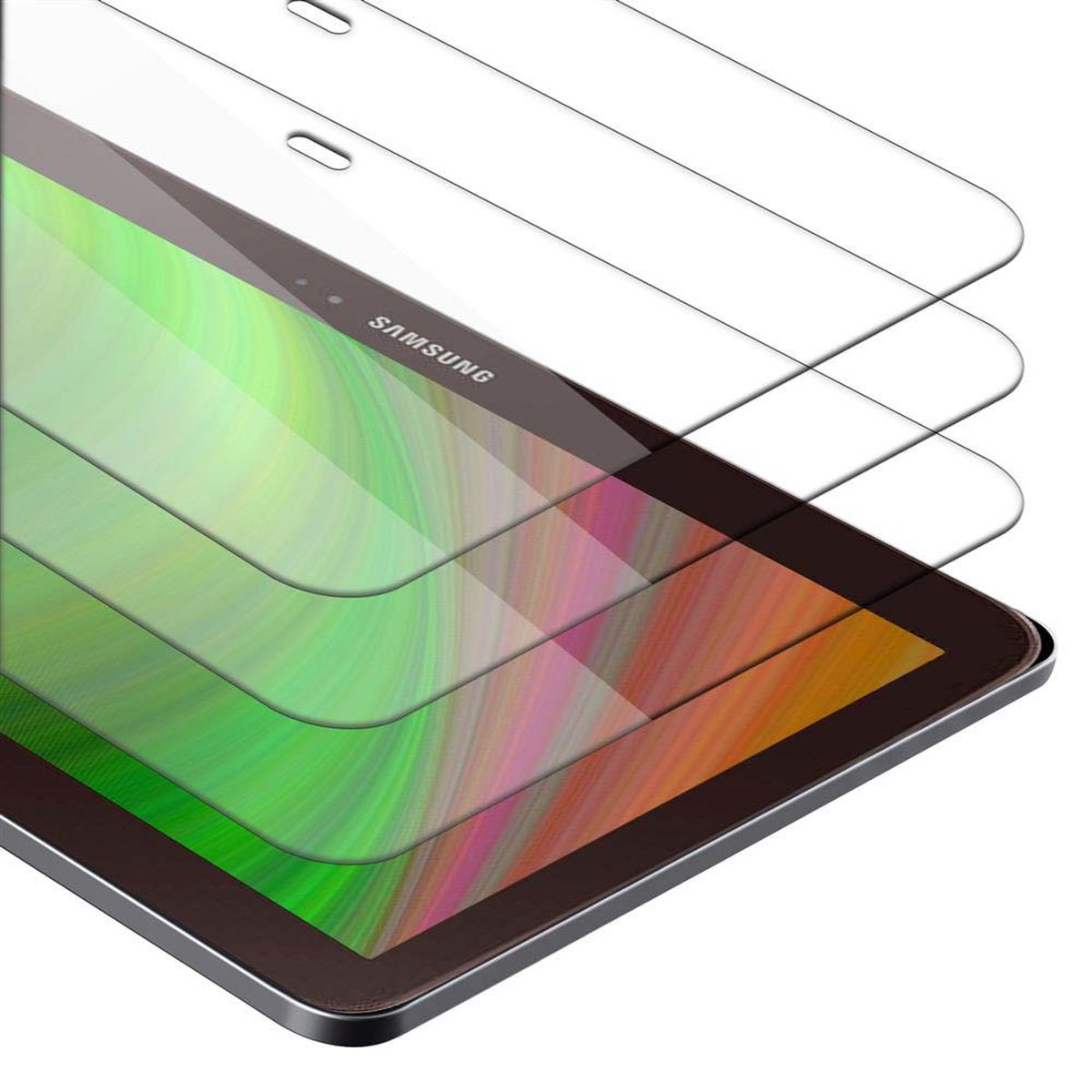 Tab Samsung CADORABO Galaxy 3x (10.1 3 Schutzfolie(für Schutzglas Zoll))