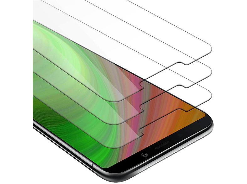 CADORABO 3x Schutzglas Tempered Glas Schutzfolie(für Samsung Galaxy A9 2018)