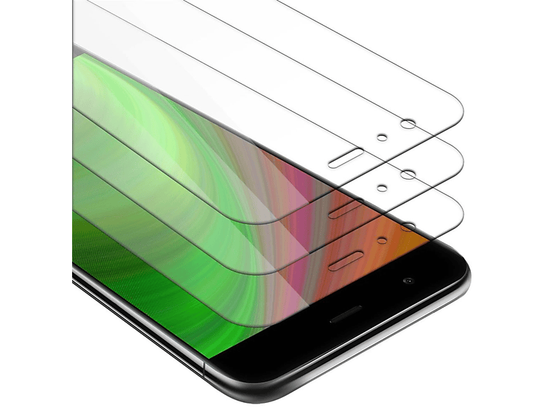 CADORABO 3x Schutzglas Xiaomi Mi Schutzfolie(für Glas Tempered 6)