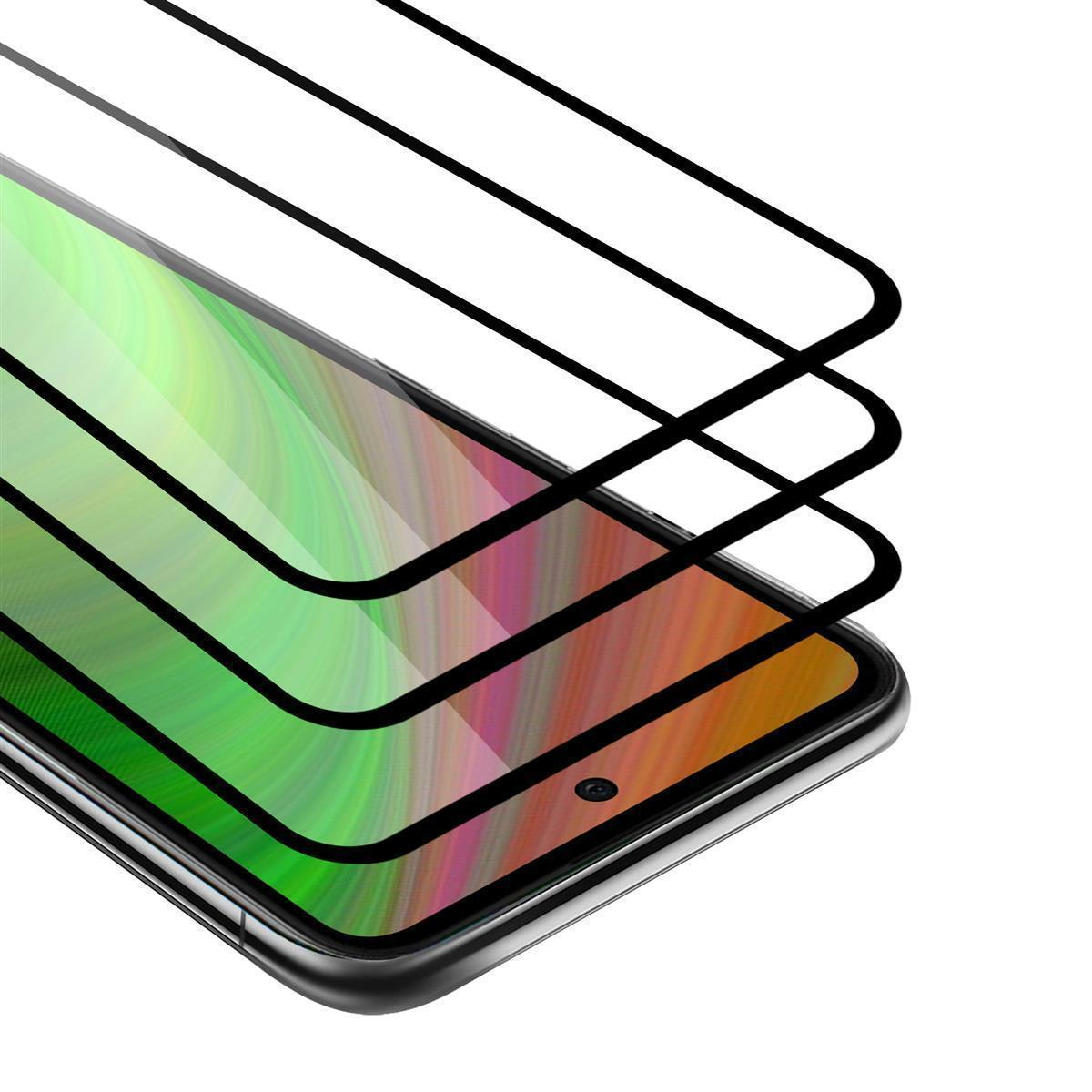 Protezioni per lo schermo del telefono, strati di vetro, display colorato, sfondo bianco.