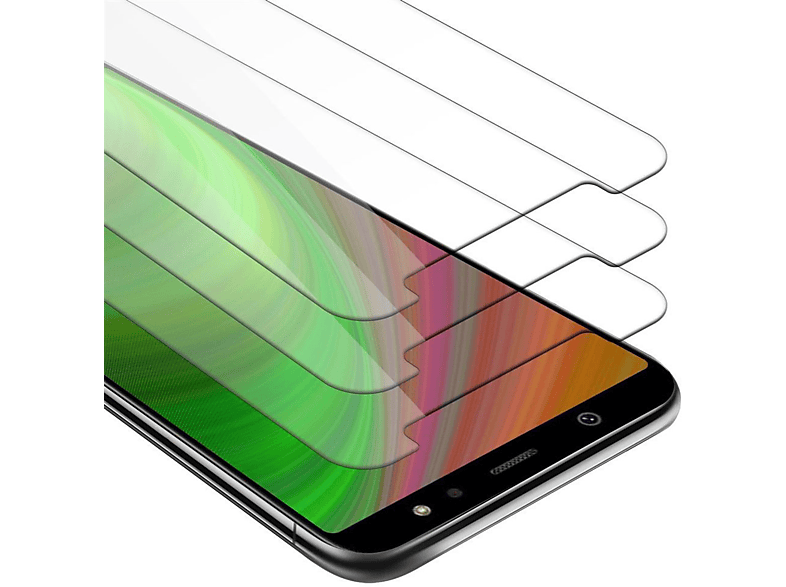 Schutzglas Galaxy 3x Glas 2018) CADORABO Schutzfolie(für Samsung Tempered A6
