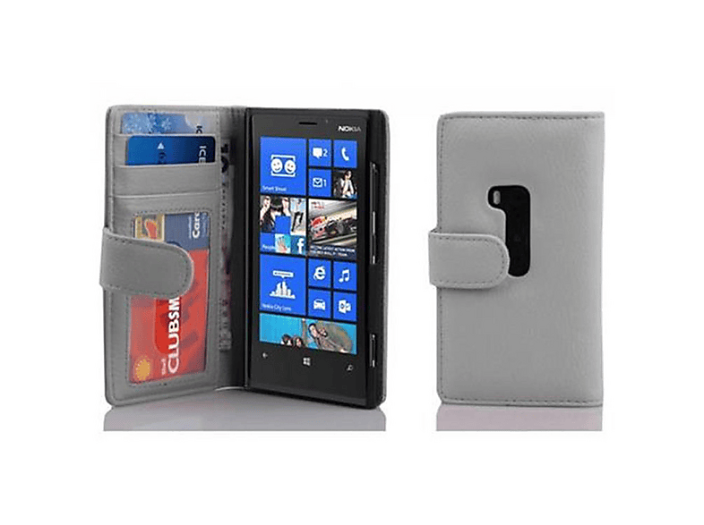 Cadorabo Hülle Für Nokia Lumia 950 XL – Kunstleder, Flip-Design Mit Standfunktion & Kartenfach