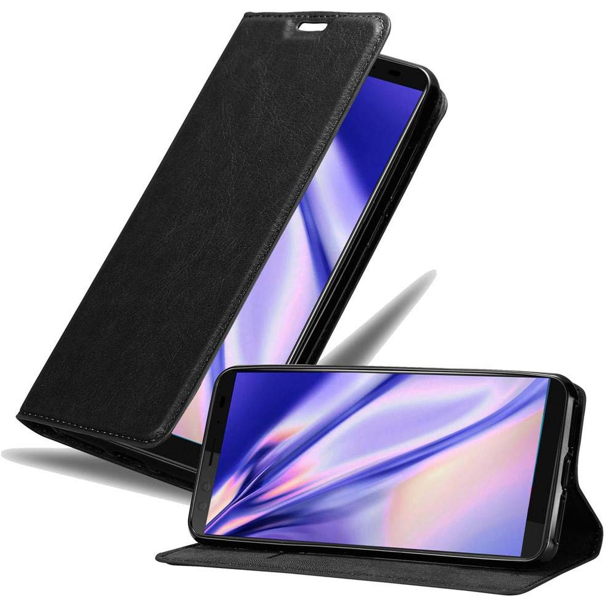 Custodia Portafoglio In PU Con Chiusura Magnetica Per HTC U12 Life - Copertina Con Slot Carte E Supporto, Azzurro Chiaro