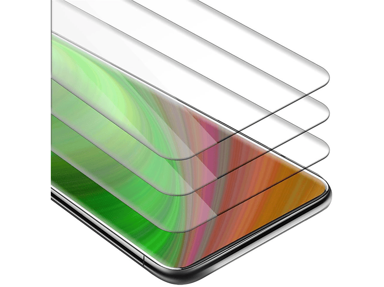 CADORABO 3x Schutzglas Tempered Glas PRO) OnePlus 7 Schutzfolie(für