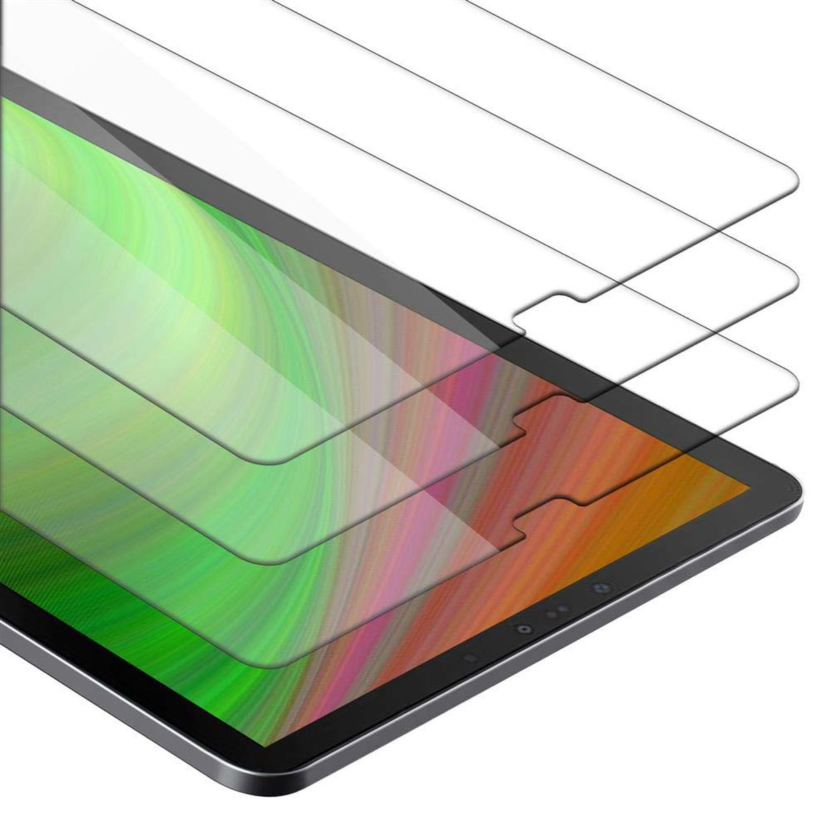 CADORABO Galaxy S4 Schutzfolie(für Zoll)) Samsung (10.5 Tab 3x Schutzglas