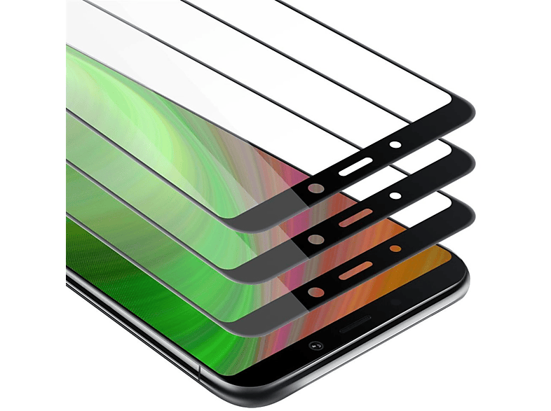 Galaxy 3x 2018) Schutzglas Tempered CADORABO A9 Vollbild Samsung Schutzfolie(für