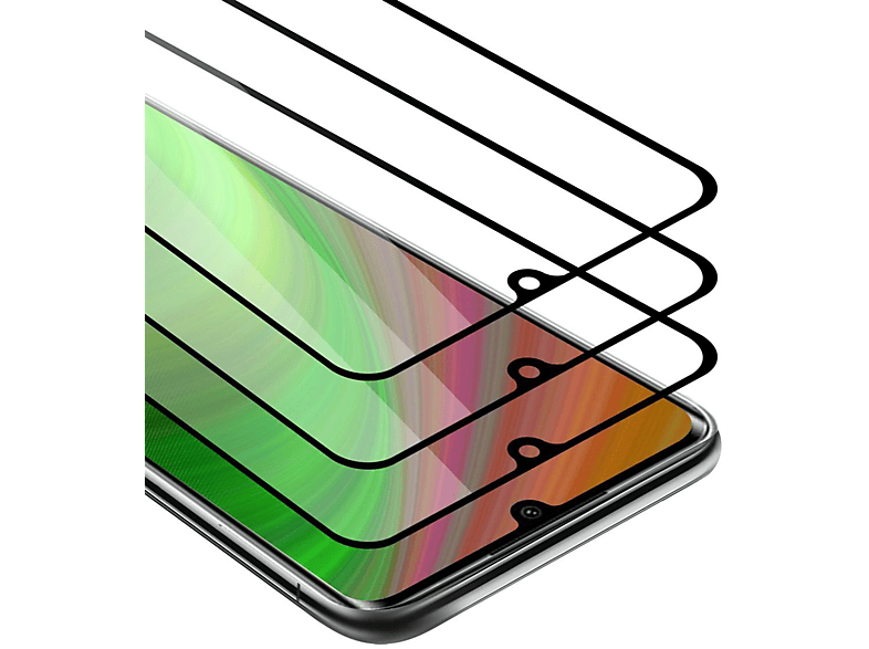 CADORABO 3x Vollbild Schutzglas Tempered Schutzfolie(für Xiaomi Mi NOTE 10 LITE)