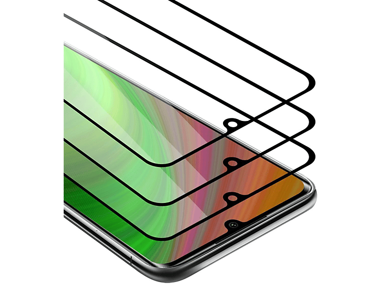 CADORABO 3x Vollbild Schutzglas Tempered Mi 10 LITE) Schutzfolie(für Xiaomi NOTE