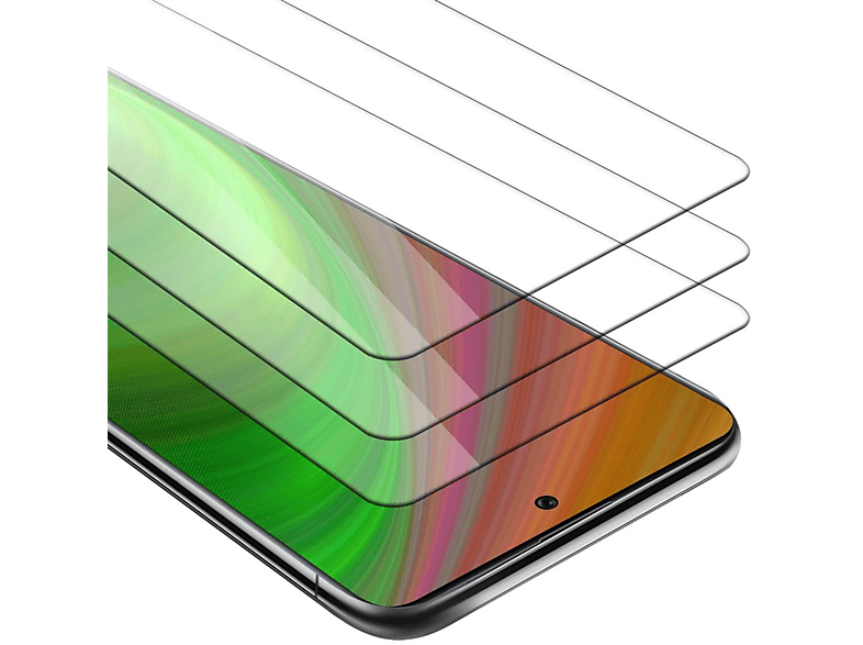 CADORABO 3x Schutzglas Tempered Glas A71 Samsung Schutzfolie(für 4G) Galaxy