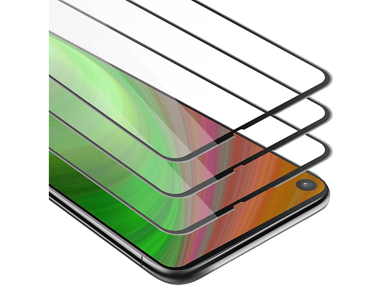 CADORABO 3x Vollbild PRO 2019) Samsung Schutzfolie(für Schutzglas Galaxy Tempered A9