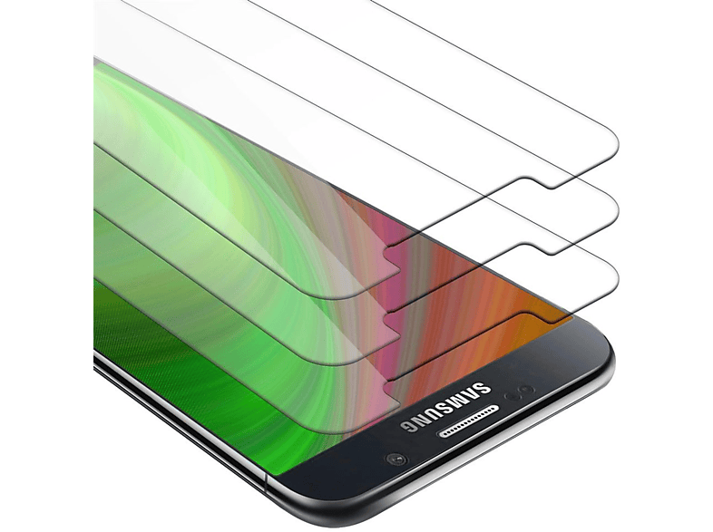 CADORABO 3x Schutzglas Tempered Glas Schutzfolie(für Samsung Galaxy NOTE 5)