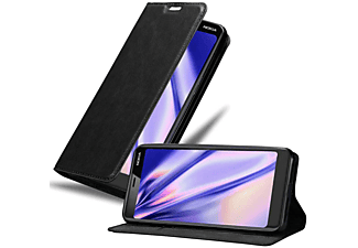carcasa de móvil  - Funda libro para Móvil - Carcasa protección resistente de estilo libro CADORABO, Nokia, 5.1 2018, negro antracita