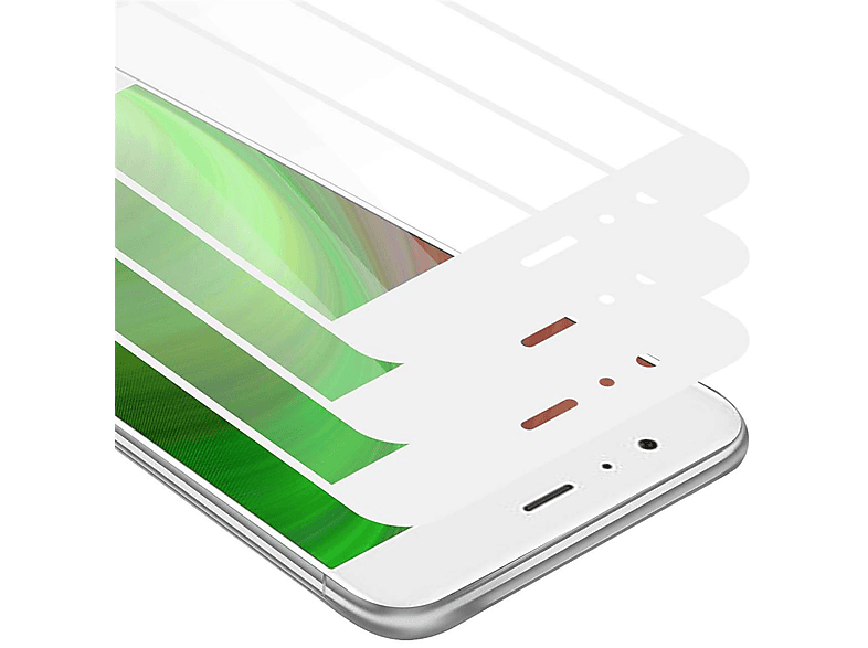CADORABO 3x Vollbild Schutzglas Tempered Mi Schutzfolie(für Xiaomi 6)