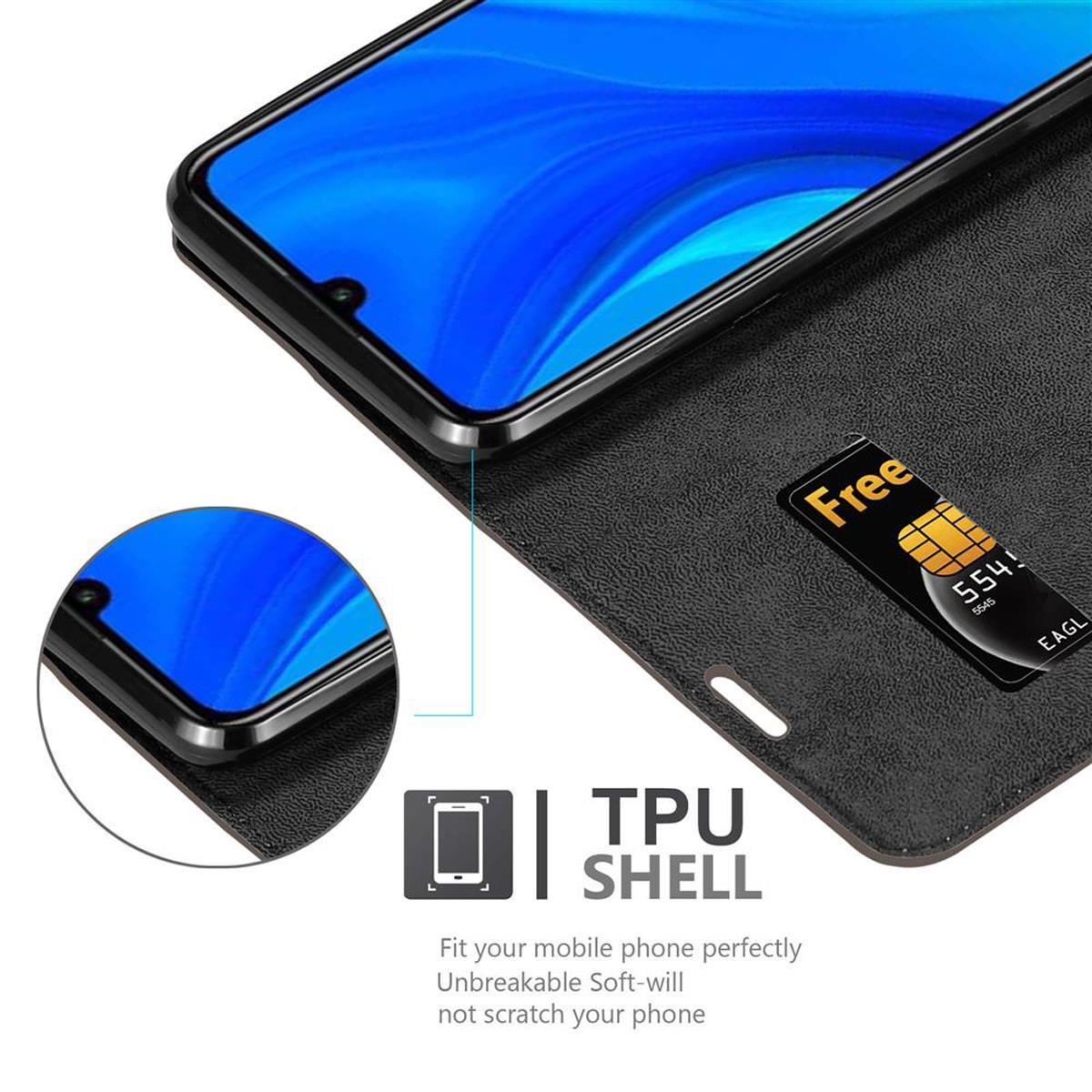 Custodia nera per telefono con telefono all'interno, slot per schede e testo 'TPU SHELL'.
