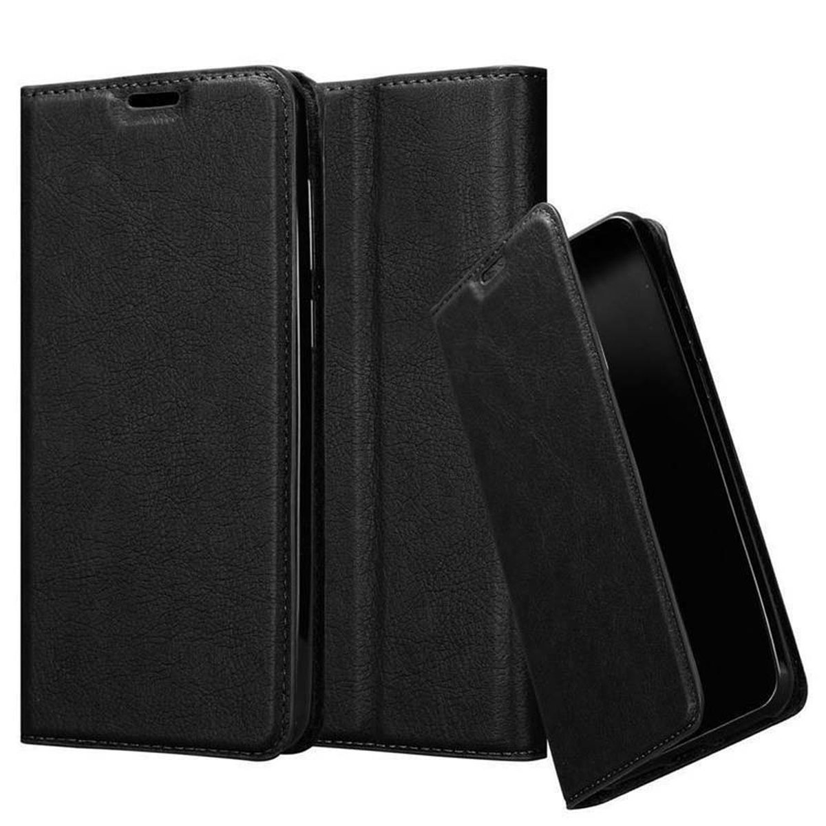 CADORABO Book Magnet Galaxy A50s 4G / Hülle Bookcover, A50 / NACHT SCHWARZ Samsung, A30s, Magnet