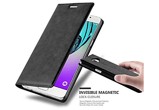 carcasa de móvil Funda libro para Móvil - Carcasa protección resistente de estilo libro;CADORABO, Samsung, Galaxy A5 2016, negro antracita