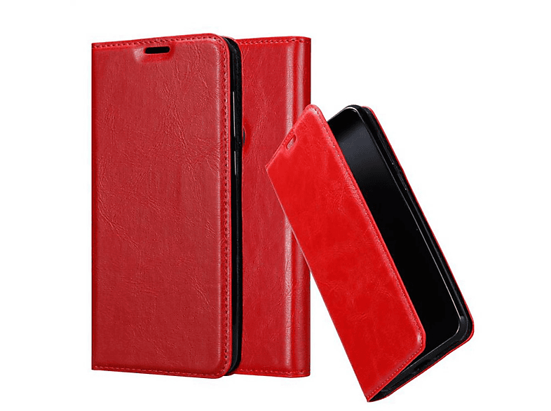CADORABO Book Hülle Invisible Magnet, Bookcover, Samsung, Galaxy A6s, APFEL ROT | Bookcover