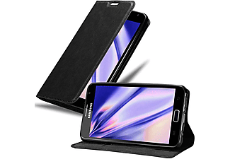 carcasa de móvil  - Funda libro para Móvil - Carcasa protección resistente de estilo libro CADORABO, Samsung, Galaxy NOTE 1, negro antracita