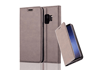carcasa de móvil Funda libro para Móvil - Carcasa protección resistente de estilo libro;CADORABO, Samsung, Galaxy S9, 80 café